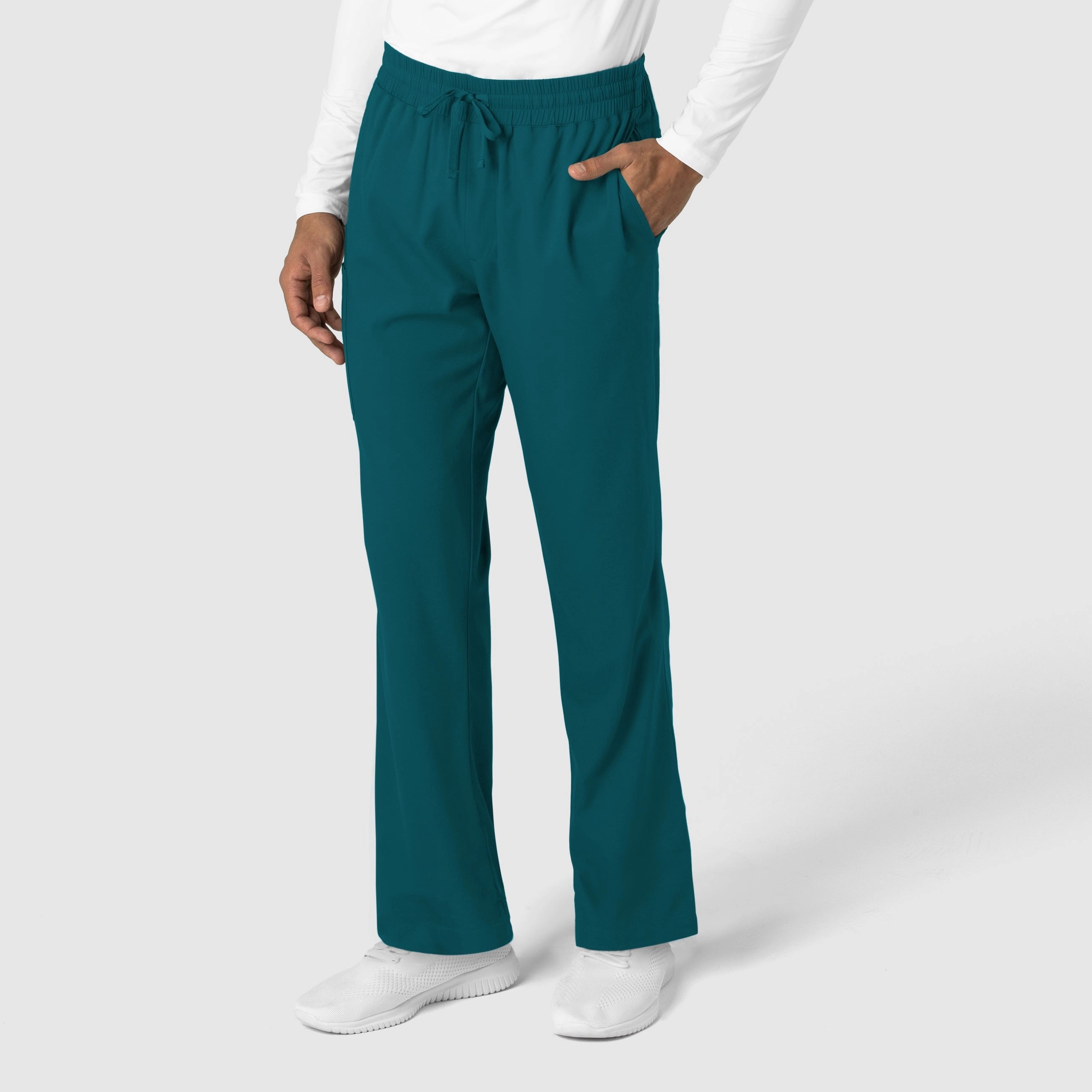 Boundless Men's Straight Leg Scrub Pant - Caribbean