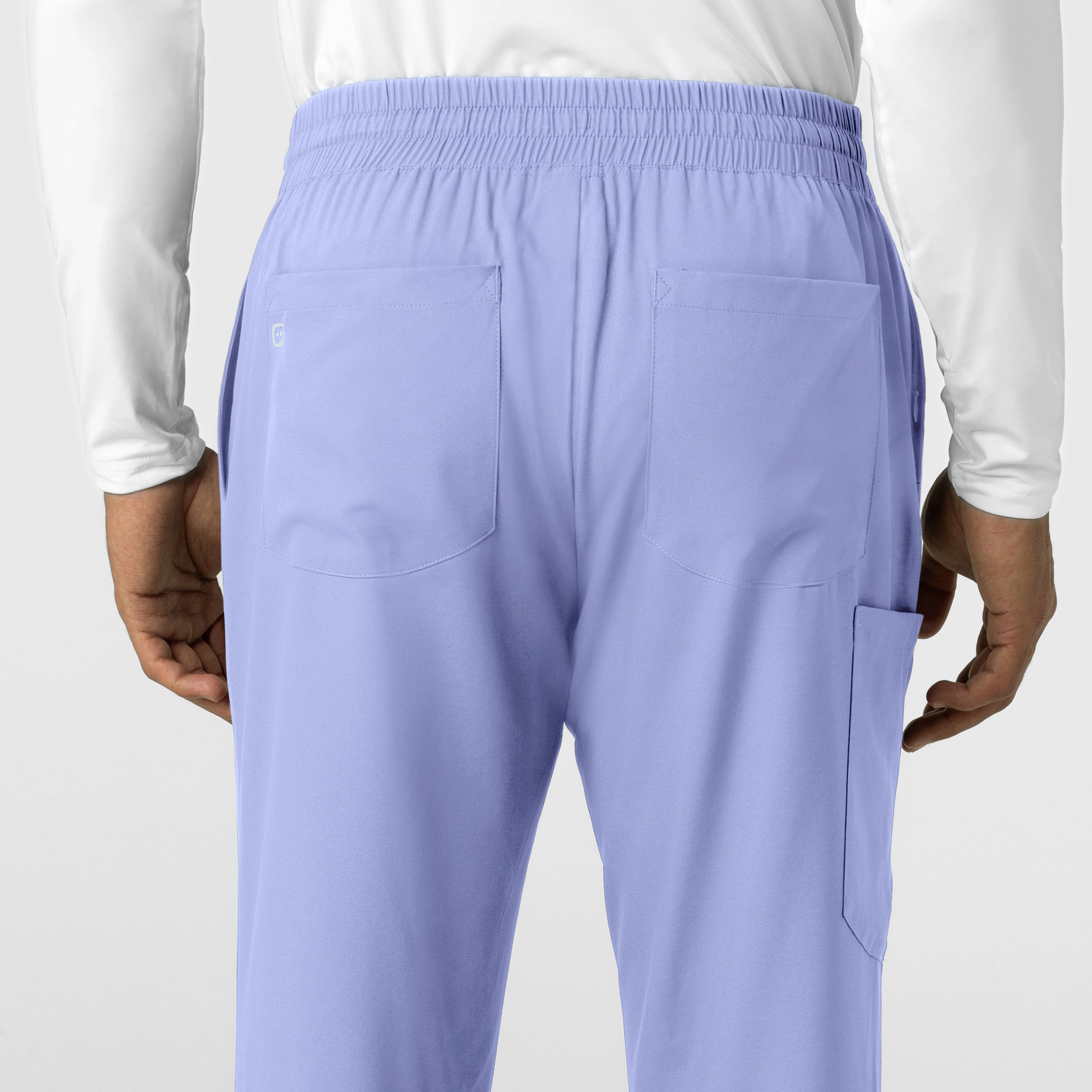 Boundless Men's Straight Leg Scrub Pant - Ceil Blue