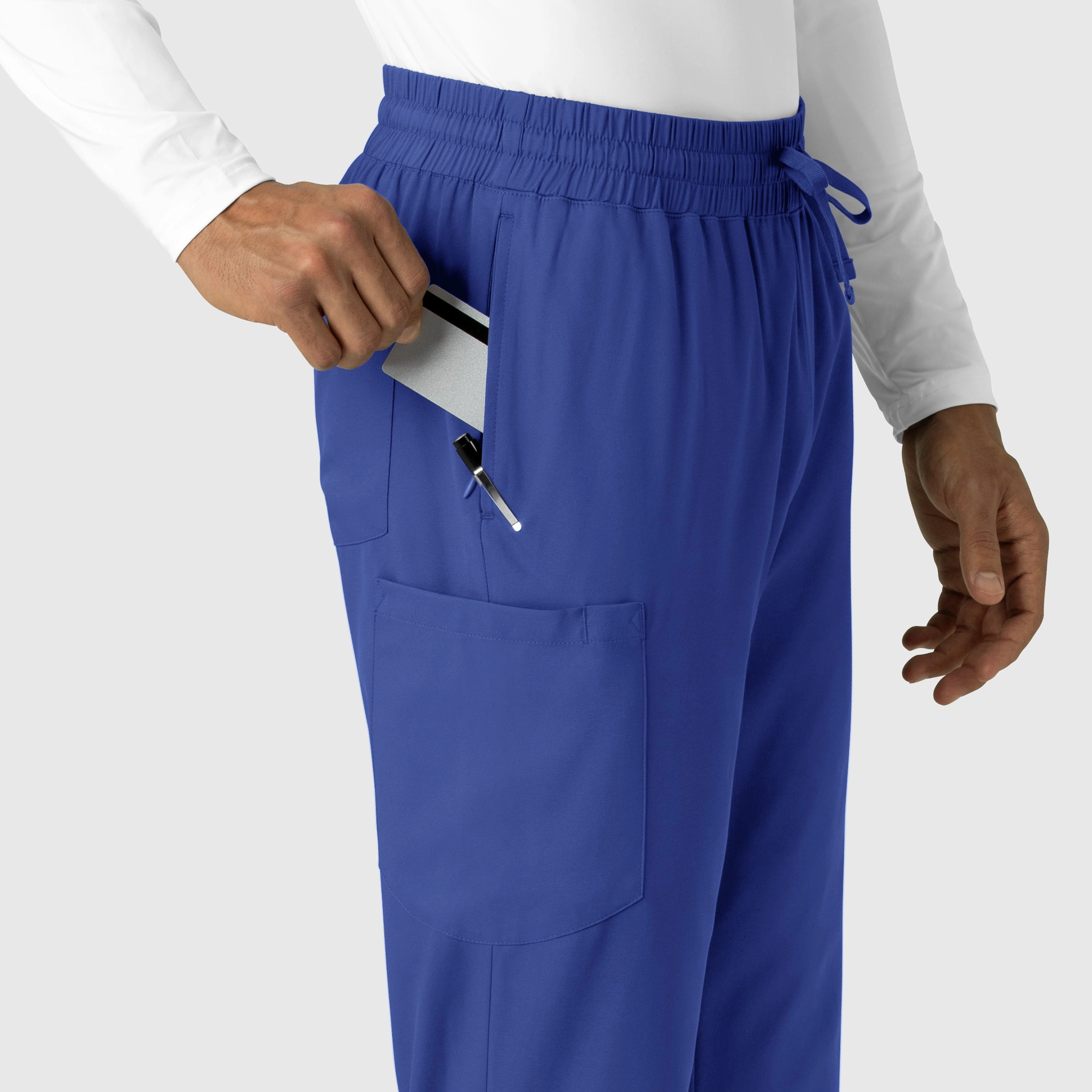 Boundless Men's Straight Leg Scrub Pant - Galaxy Blue