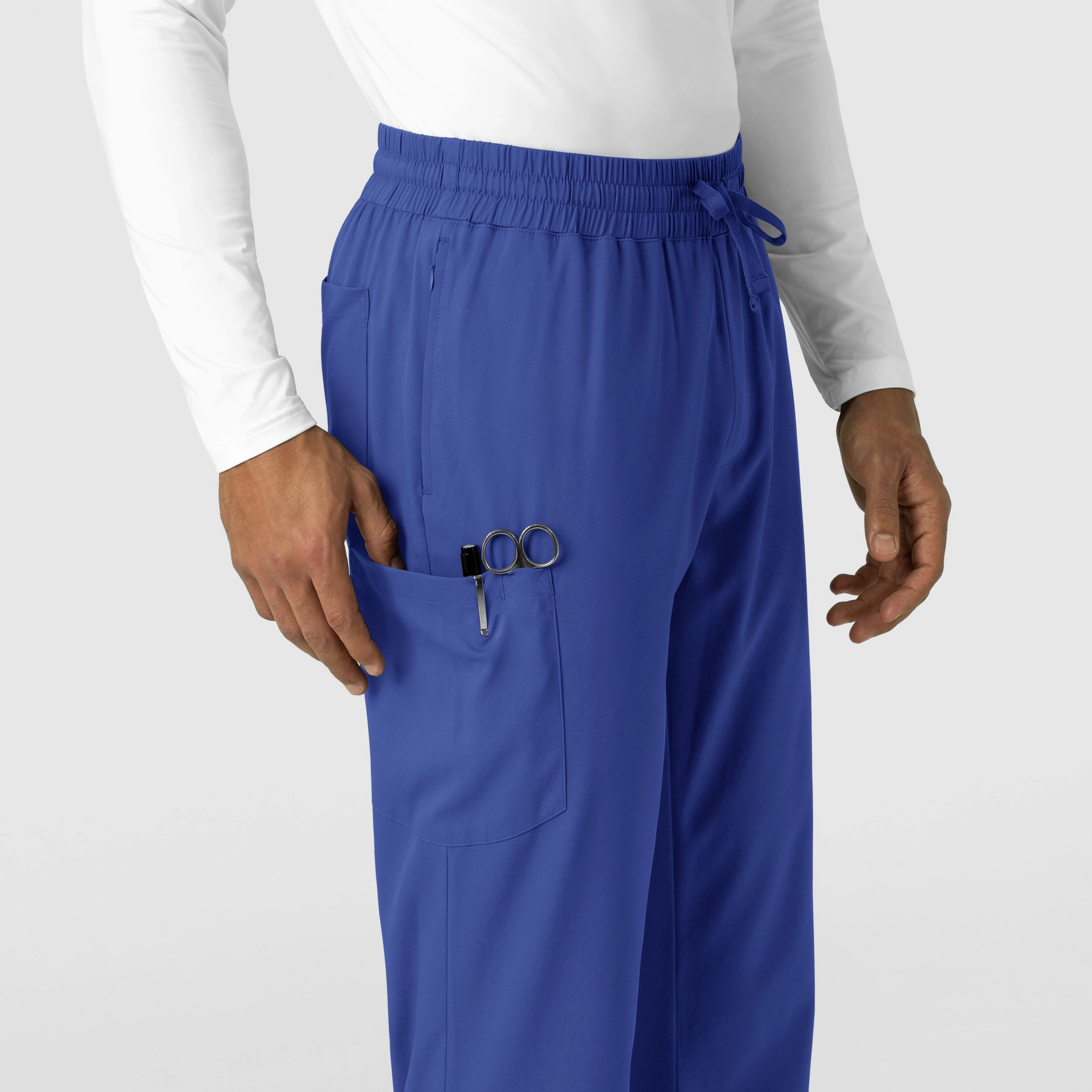 Boundless Men's Straight Leg Scrub Pant - Galaxy Blue