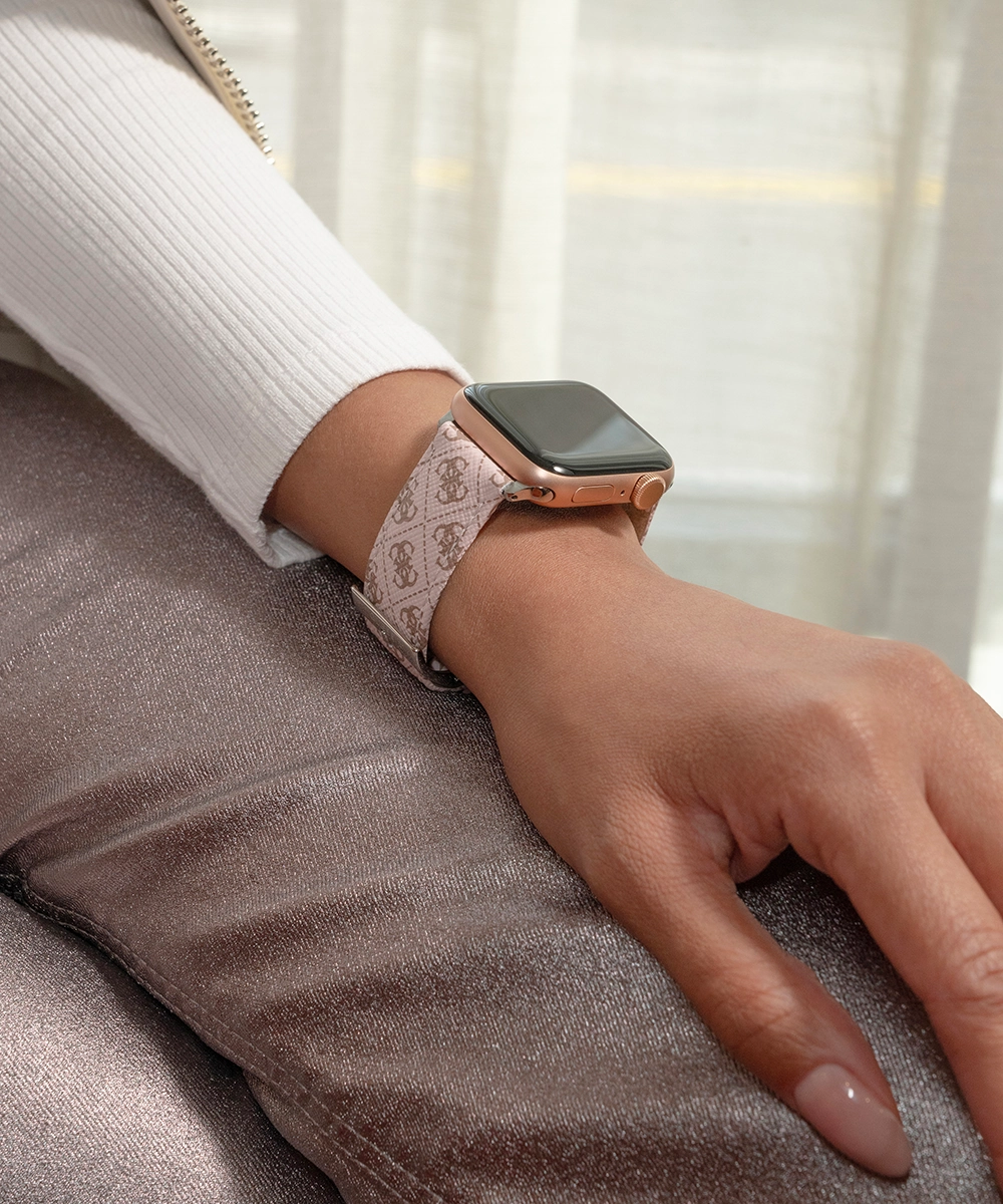 GUESS Logo Leather Band for Apple 38-40 mm Watch