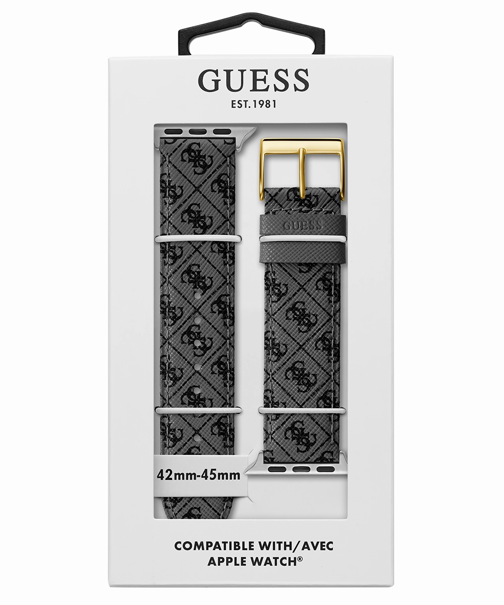 GUESS Logo Leather Band for Apple 42-44 mm Watch
