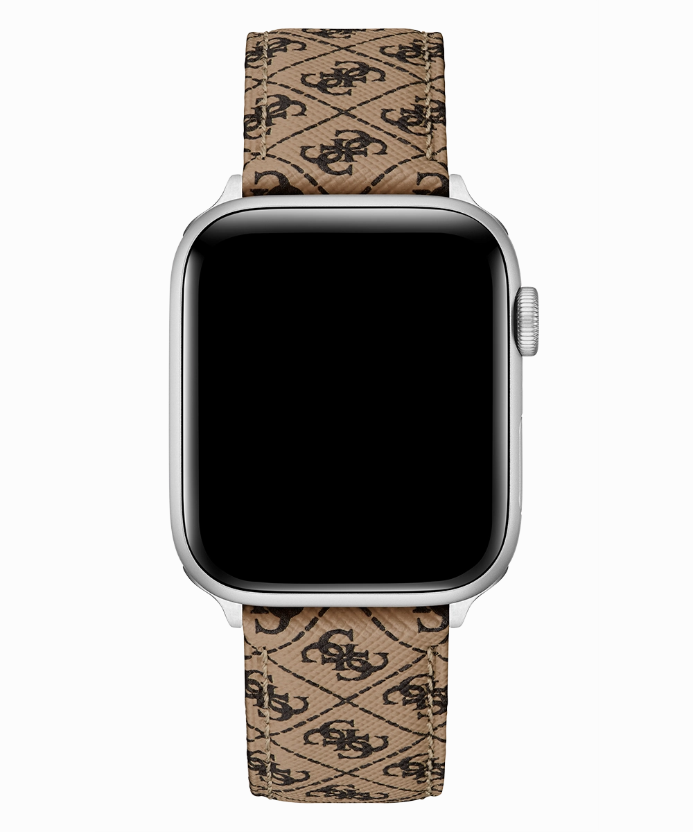 GUESS Logo Leather Band for Apple 42-44 mm Watch