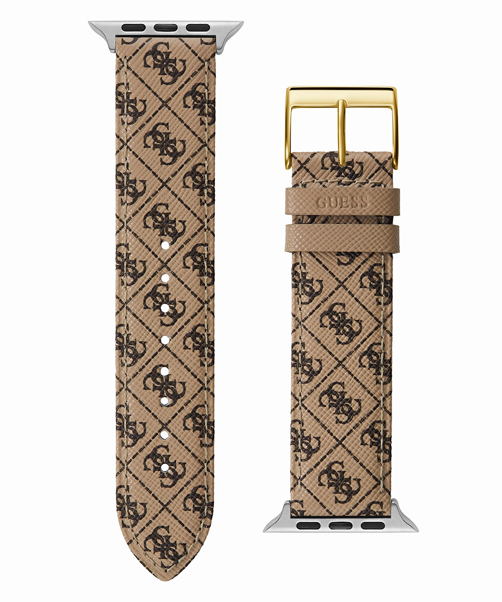 GUESS Logo Leather Band for Apple 42-44 mm Watch