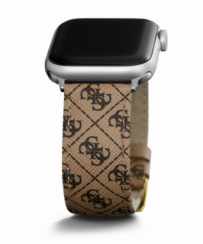 GUESS Logo Leather Band for Apple 42-44 mm Watch