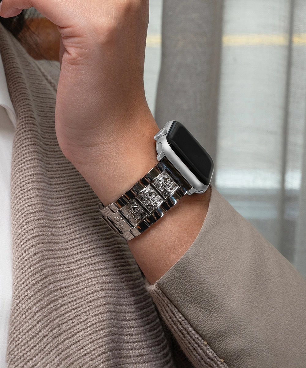 GUESS Logo Stainless Steel Band for Apple 38-40 mm Watch