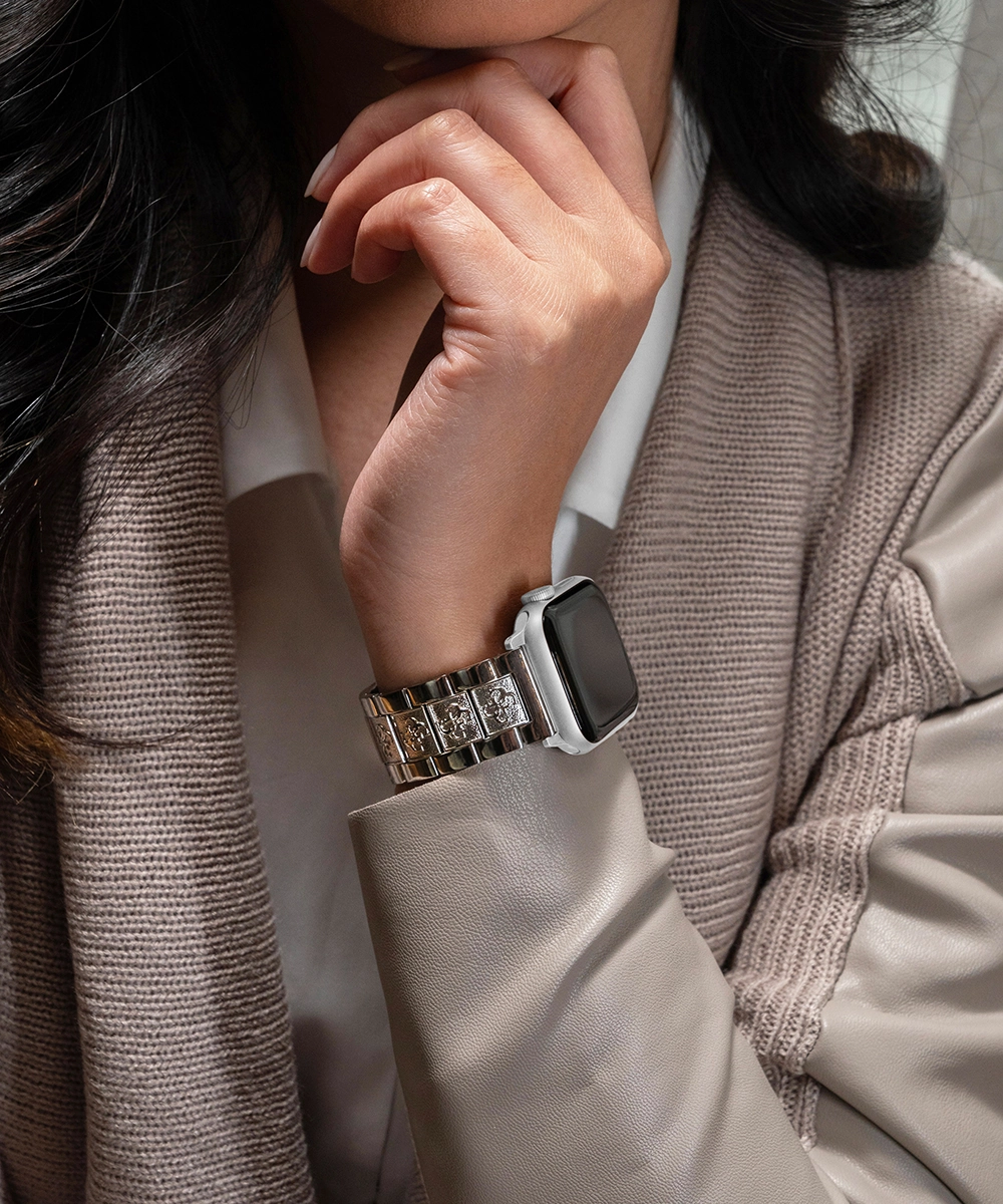 GUESS Logo Stainless Steel Band for Apple 38-40 mm Watch