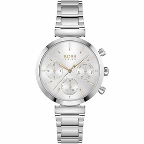 Hugo Boss Flawless Analogue Quartz Silver Stainless Steel Strap Women's Watch 1502530