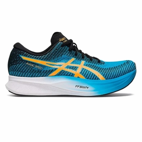 Mens ASICS Magic Speed 2 - Island Blue / Orange Pop