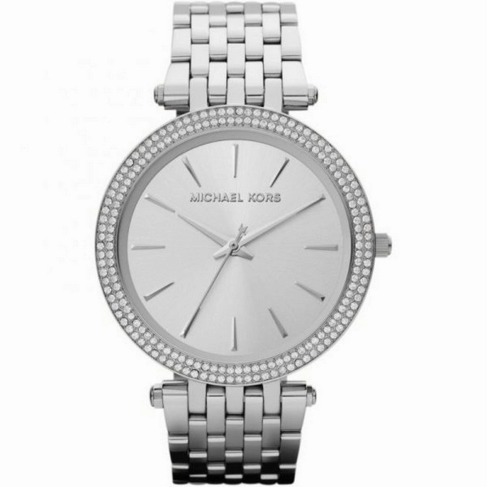 Michael Kors Darci Silver Dial Pave Bezel Women's Watch MK3190