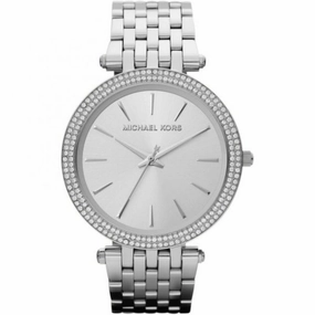 Michael Kors Darci Silver Dial Pave Bezel Women's Watch MK3190