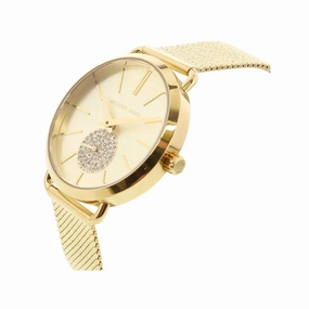 Michael Kors MK3844 Women's Portia Gold Dial Watch, Gold