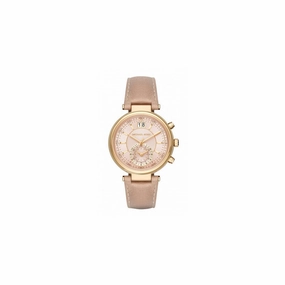 Michael Kors Sawyer Chronograph Rose Dial Women's Watch MK2529