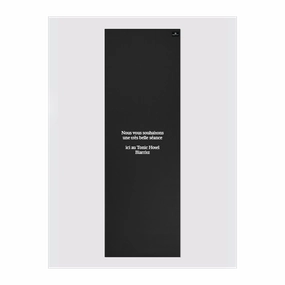Personalised Yoga Mat 6mm With Custom Design - Black