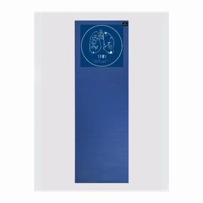 Personalised Yoga Mat 6mm With Custom Design - Blue