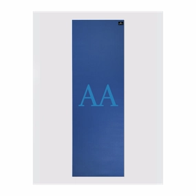 Personalised Yoga Mat 6mm With Custom Design - Blue