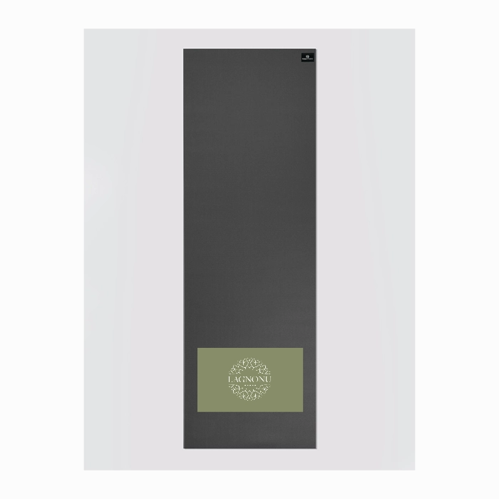 Personalised Yoga Mat 6mm With Custom Design - Graphite Grey