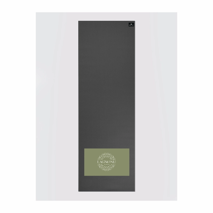 Personalised Yoga Mat 6mm With Custom Design - Graphite Grey