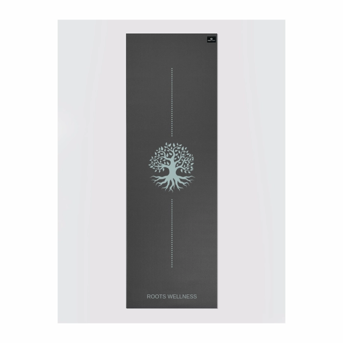 Personalised Yoga Mat 6mm With Custom Design - Graphite Grey