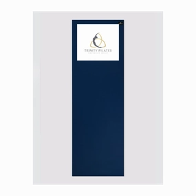 Personalised Yoga Mat 6mm With Custom Design - Navy Blue
