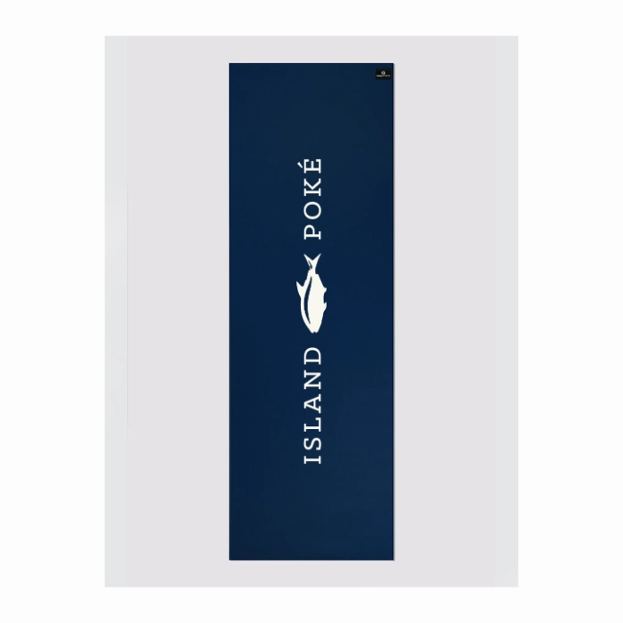 Personalised Yoga Mat 6mm With Custom Design - Navy Blue
