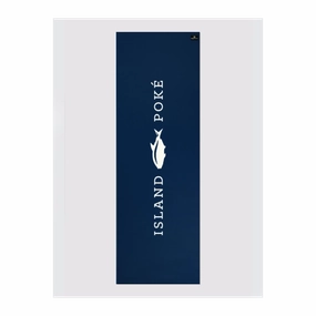 Personalised Yoga Mat 6mm With Custom Design - Navy Blue