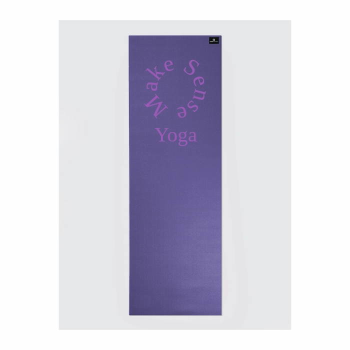 Personalised Yoga Mat 6mm With Custom Design - Purple