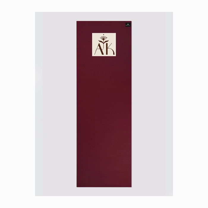 Personalised Yoga Mat 6mm With Custom Design - Raspberry