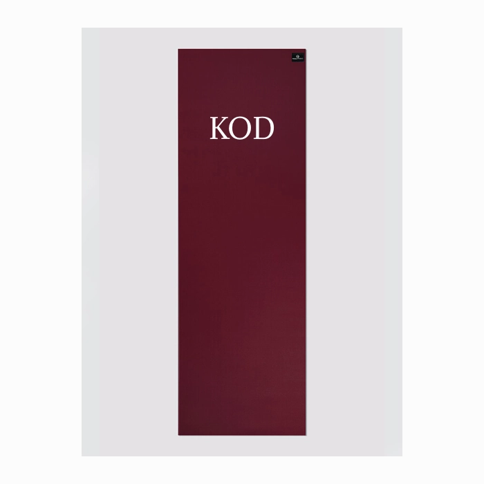 Personalised Yoga Mat 6mm With Custom Design - Raspberry