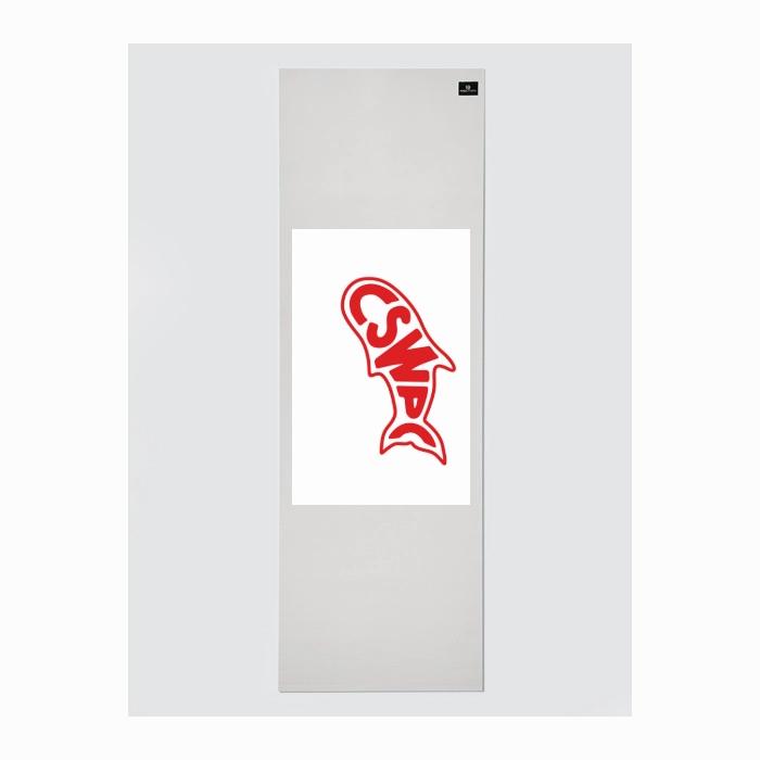 Personalised Yoga Mat 6mm With Custom Design - White