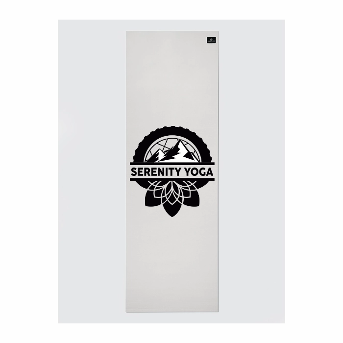 Personalised Yoga Mat 6mm With Custom Design - White