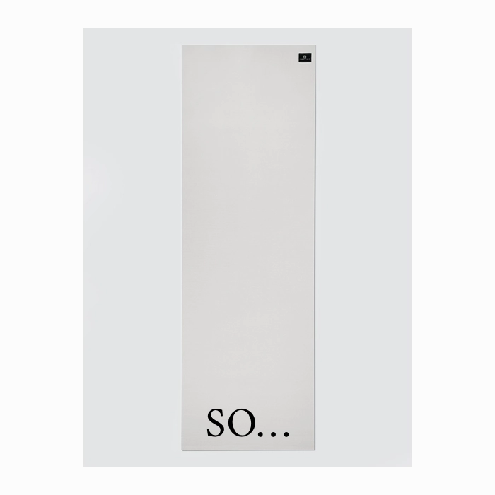 Personalised Yoga Mat 6mm With Custom Design - White