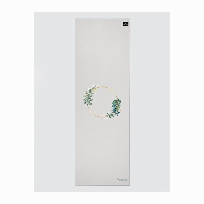 Personalised Yoga Mat 6mm With Custom Design - White
