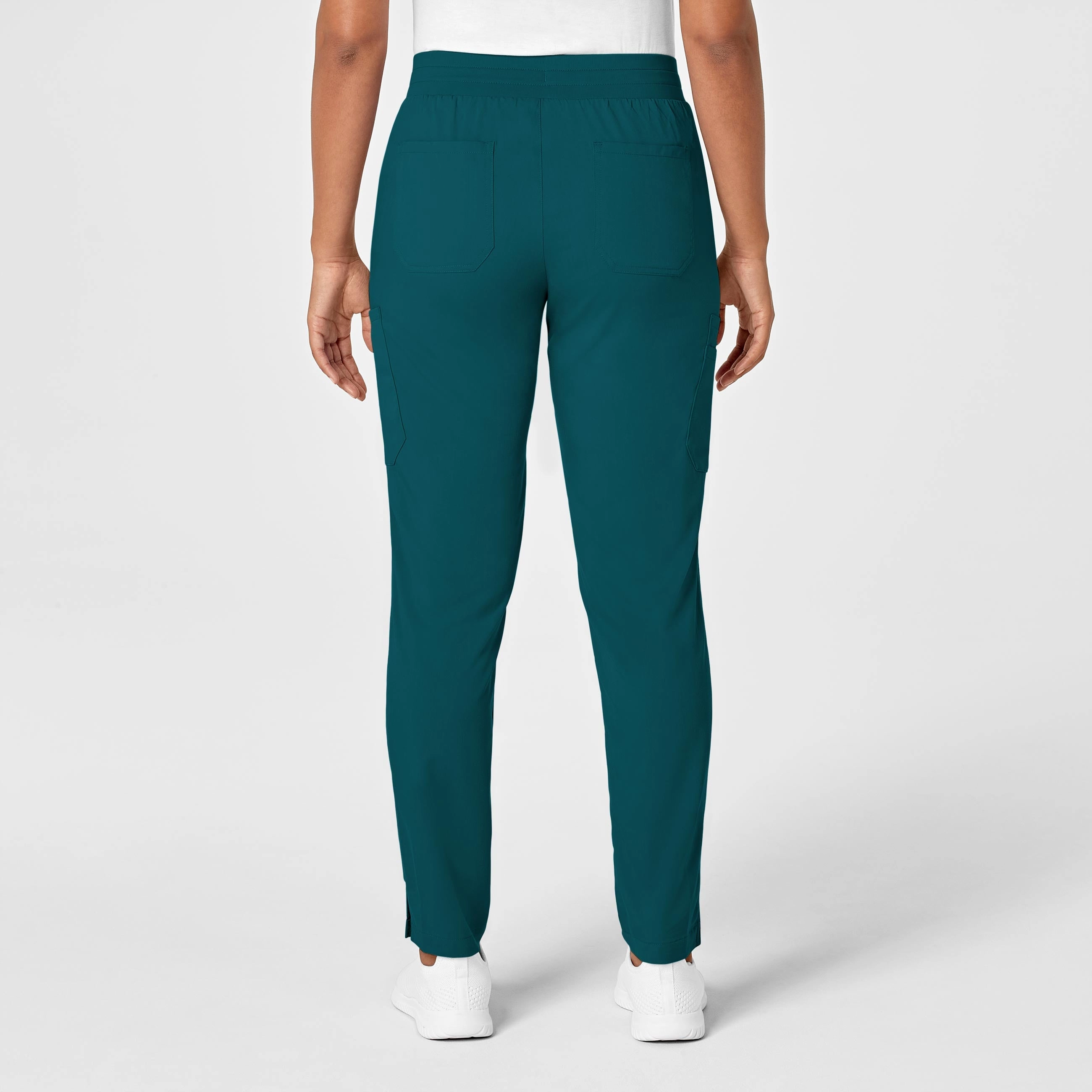 PRO Women's Slim Leg Cargo Scrub Pant - Caribbean