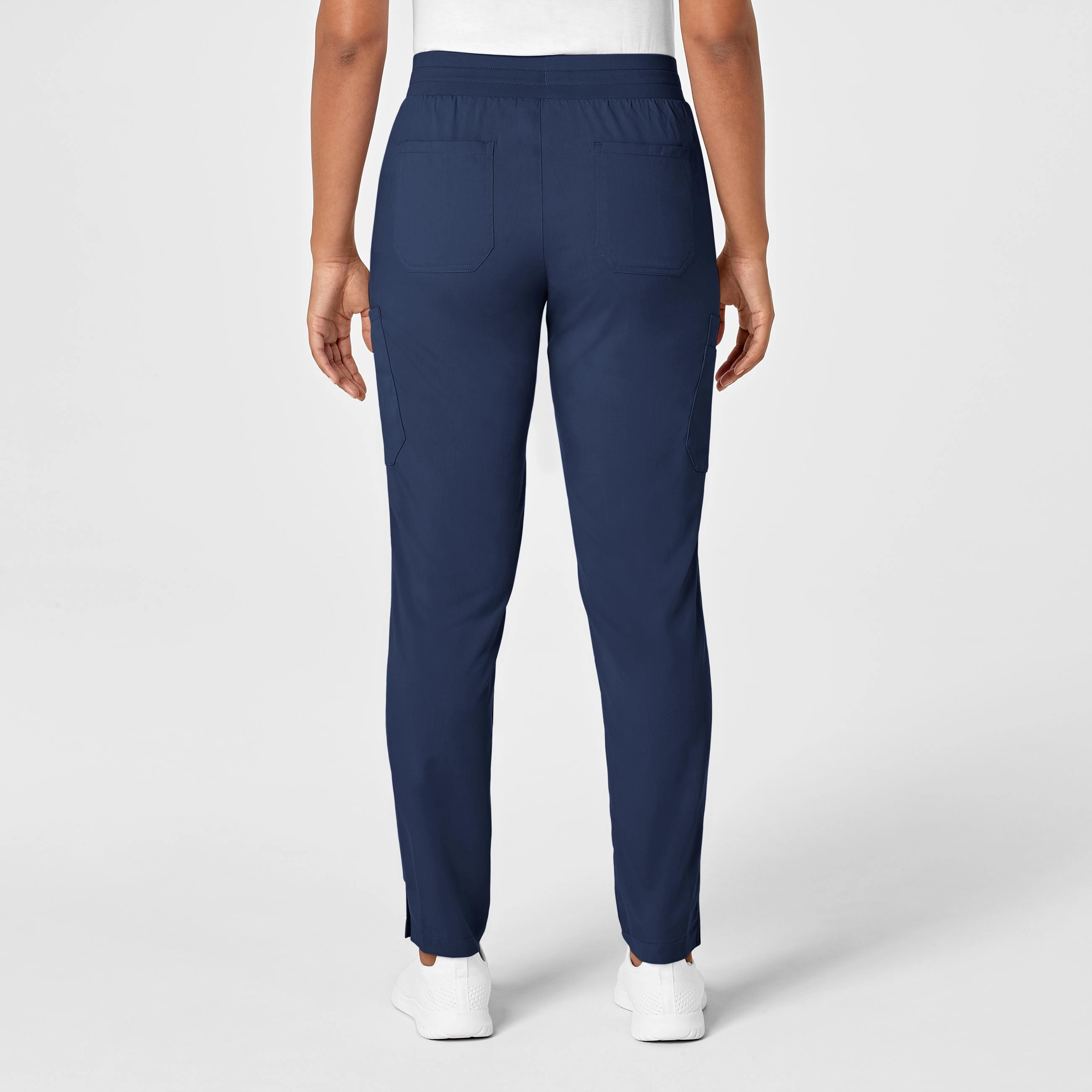 PRO Women's Slim Leg Cargo Scrub Pant - Navy