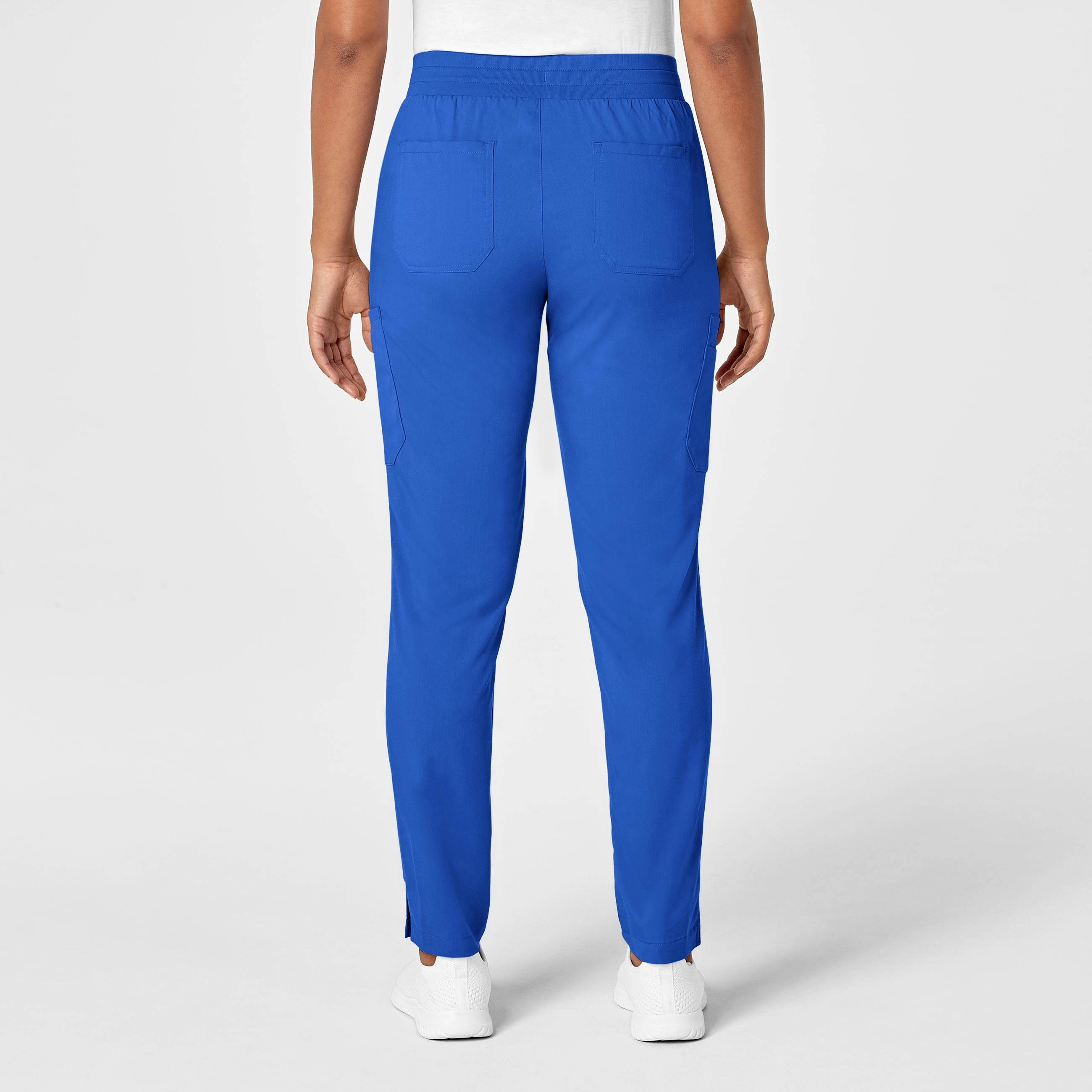 PRO Women's Slim Leg Cargo Scrub Pant - Royal