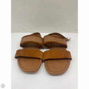 Sandals Flats By Clothes Mentor In Brown, Size: 8