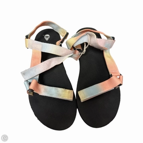 Sandals Flats By Clothes Mentor In Multi-colored, Size: 11