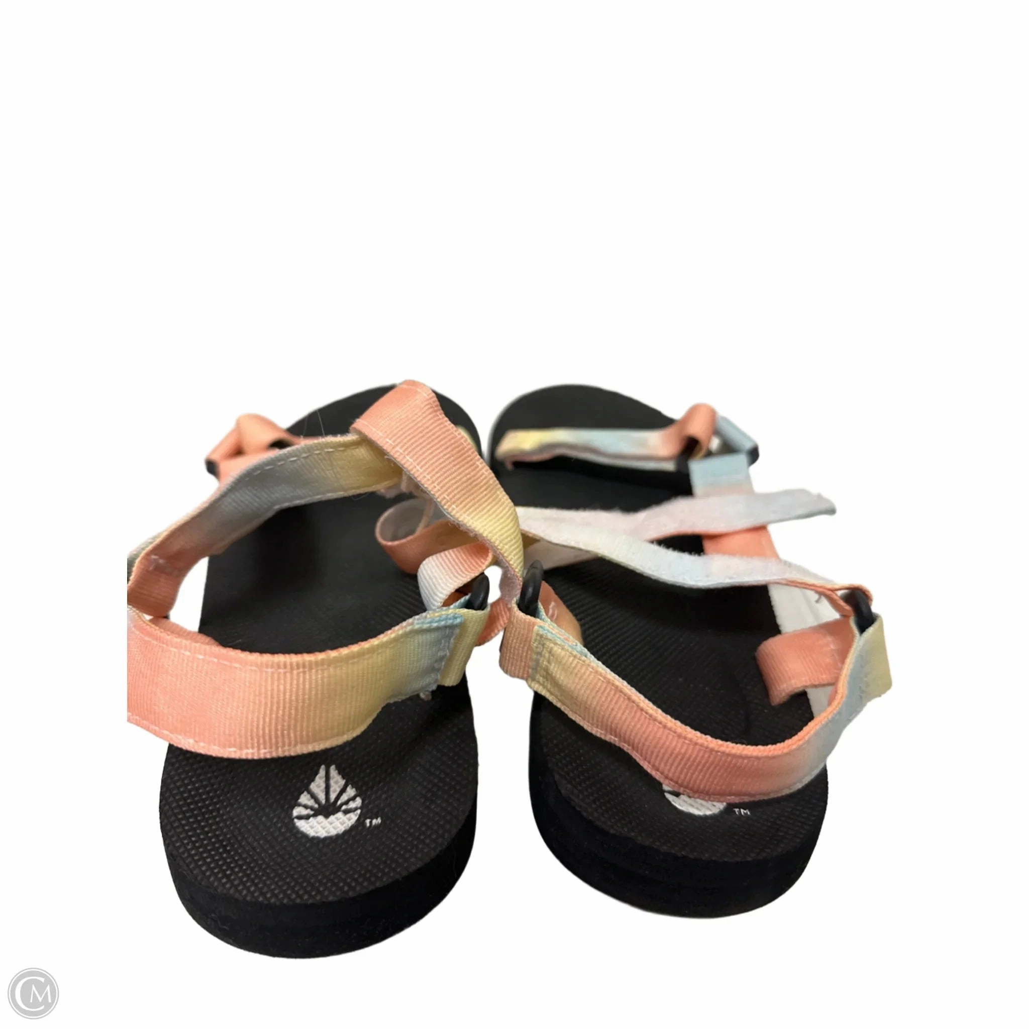 Sandals Flats By Clothes Mentor In Multi-colored, Size: 11