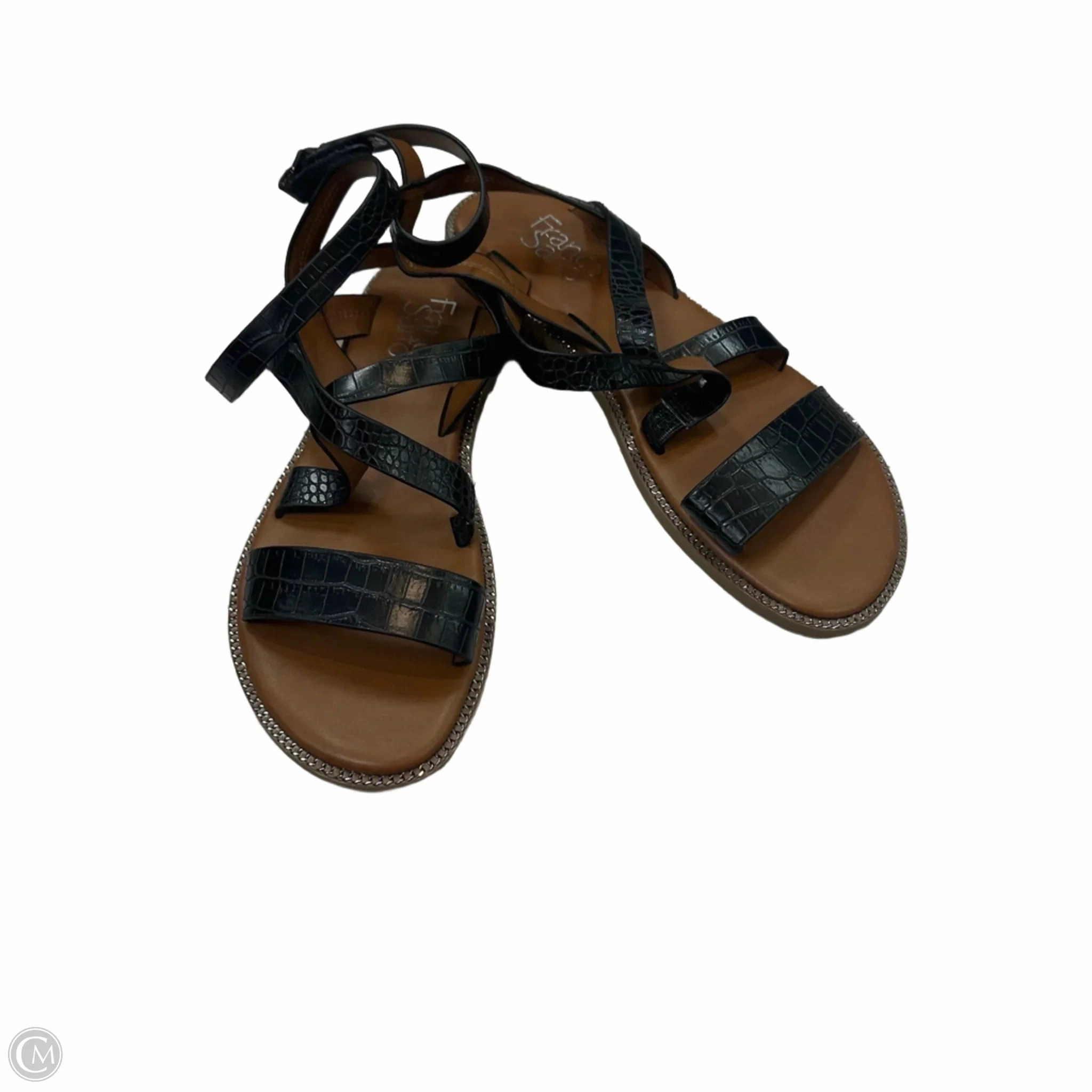 Sandals Flats By Franco Sarto In Black, Size: 8