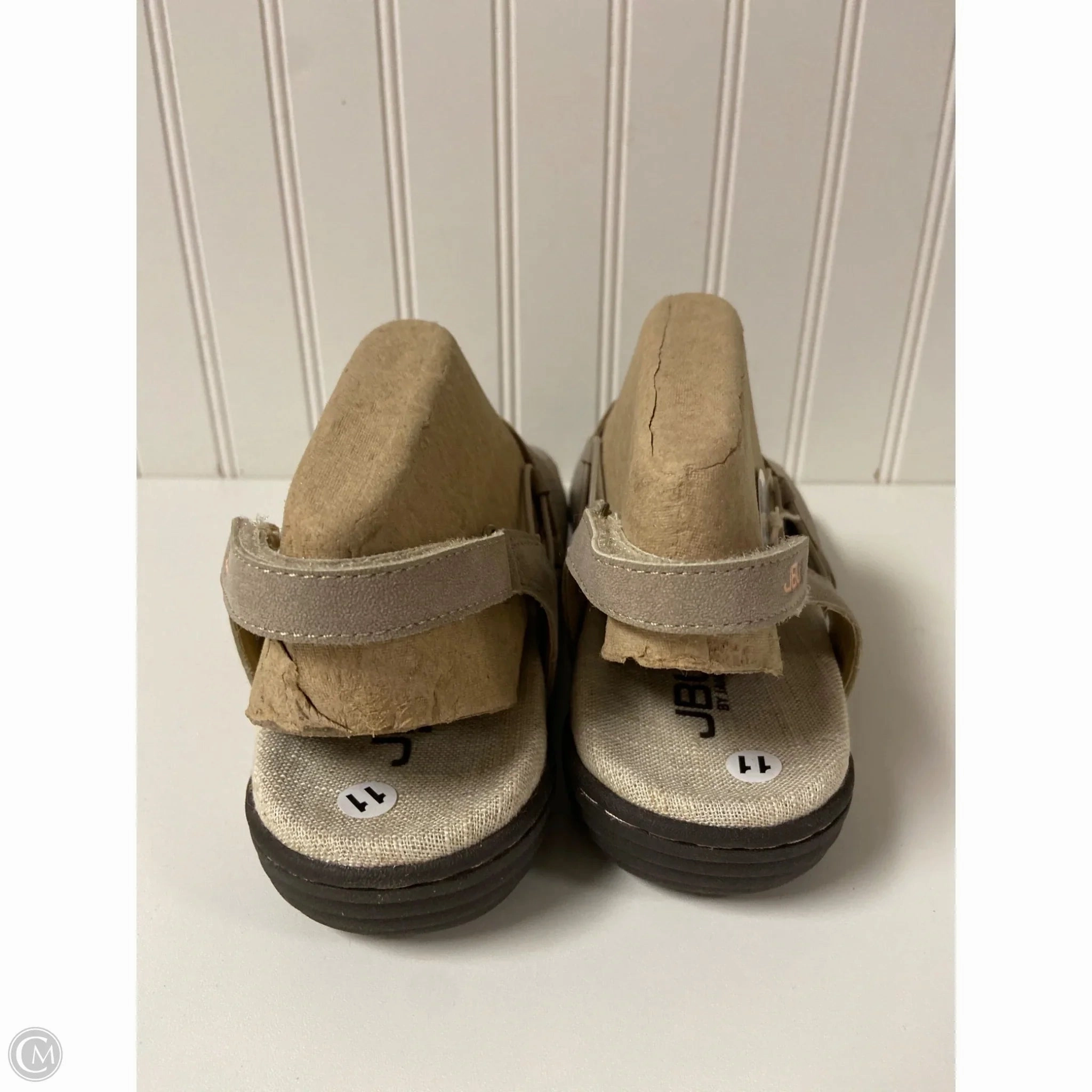 Sandals Flats By Jbu By Jambu In Tan, Size: 11
