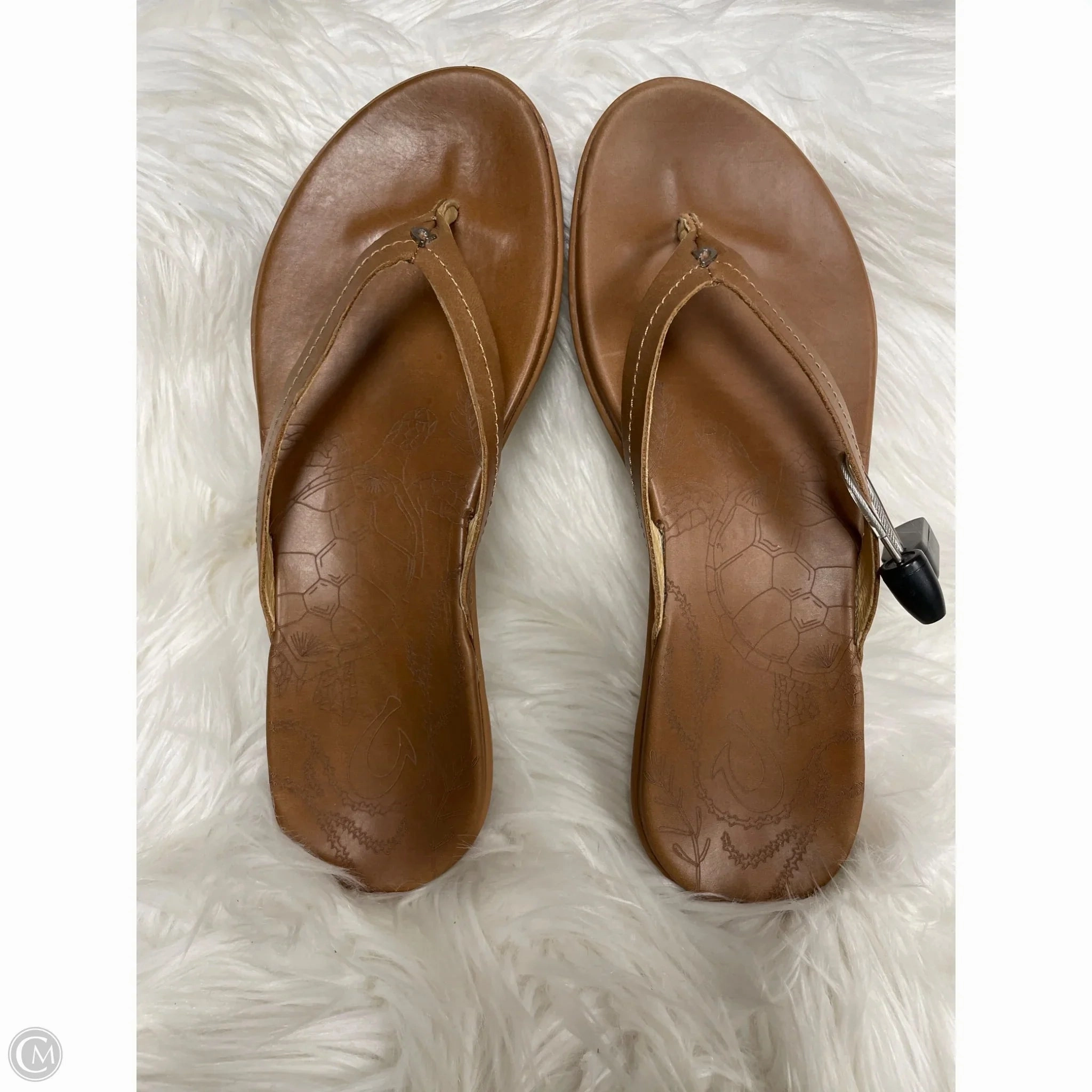 Sandals Flats By Olukai In Brown, Size: 9