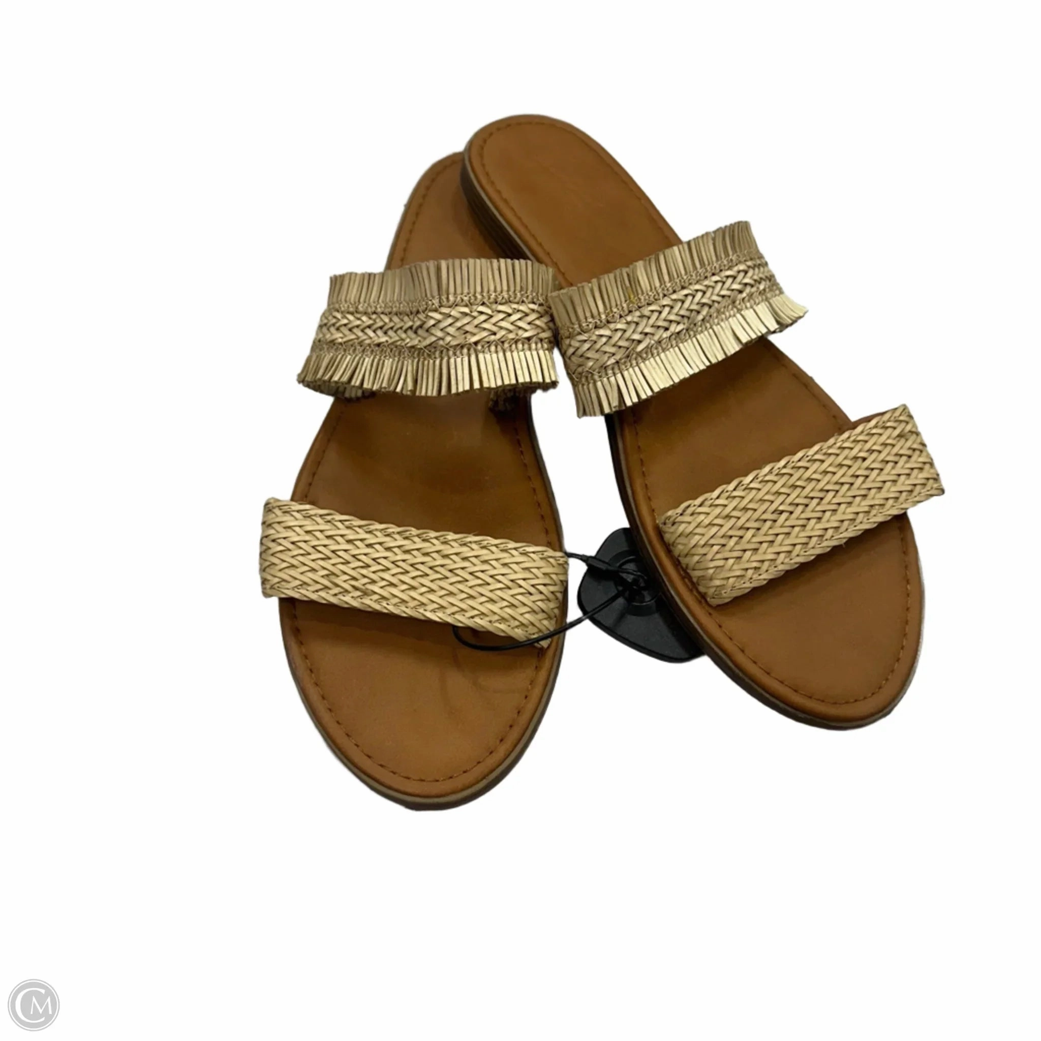 Sandals Flats By Universal Thread In Tan, Size: 11