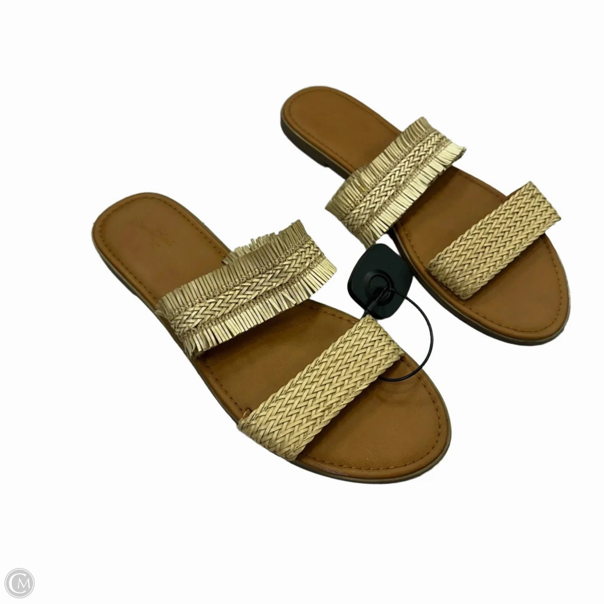 Sandals Flats By Universal Thread In Tan, Size: 11