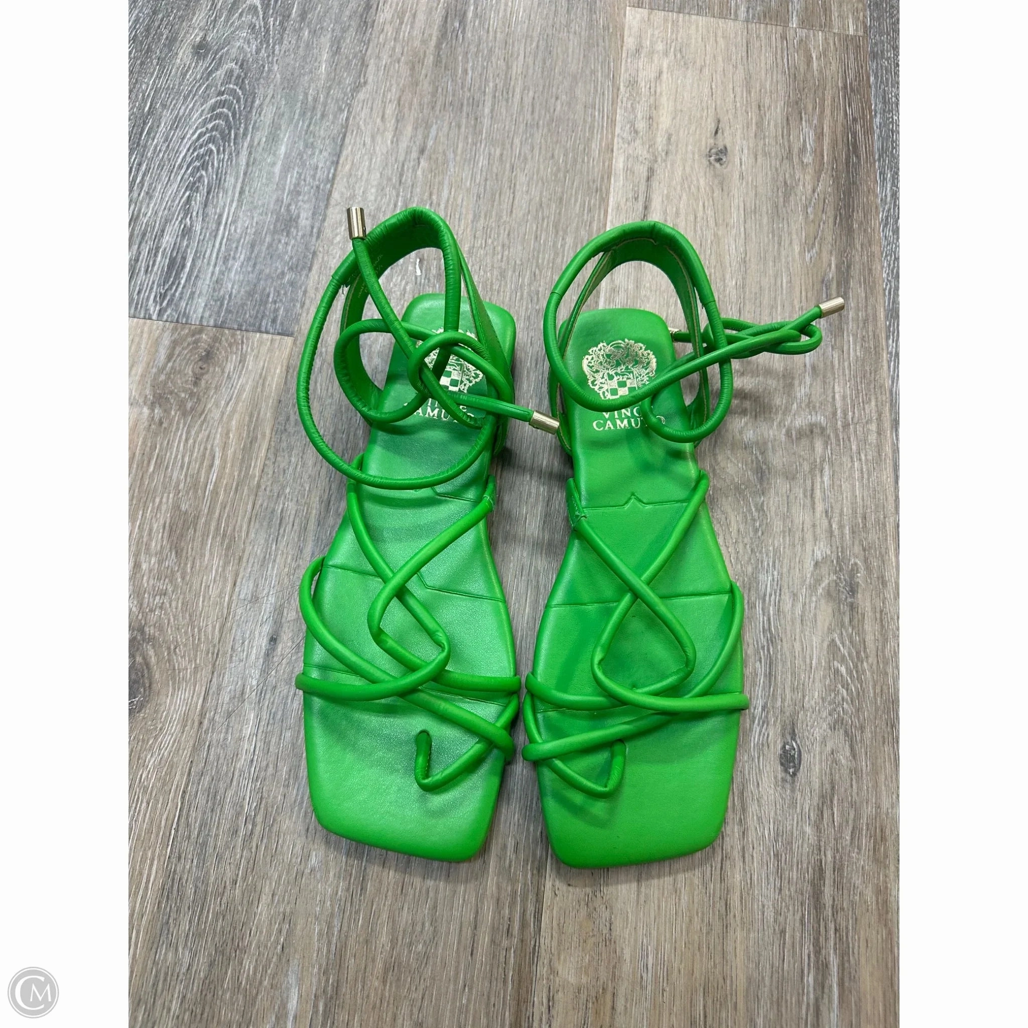 Sandals Flats By Vince Camuto In Green, Size: 8
