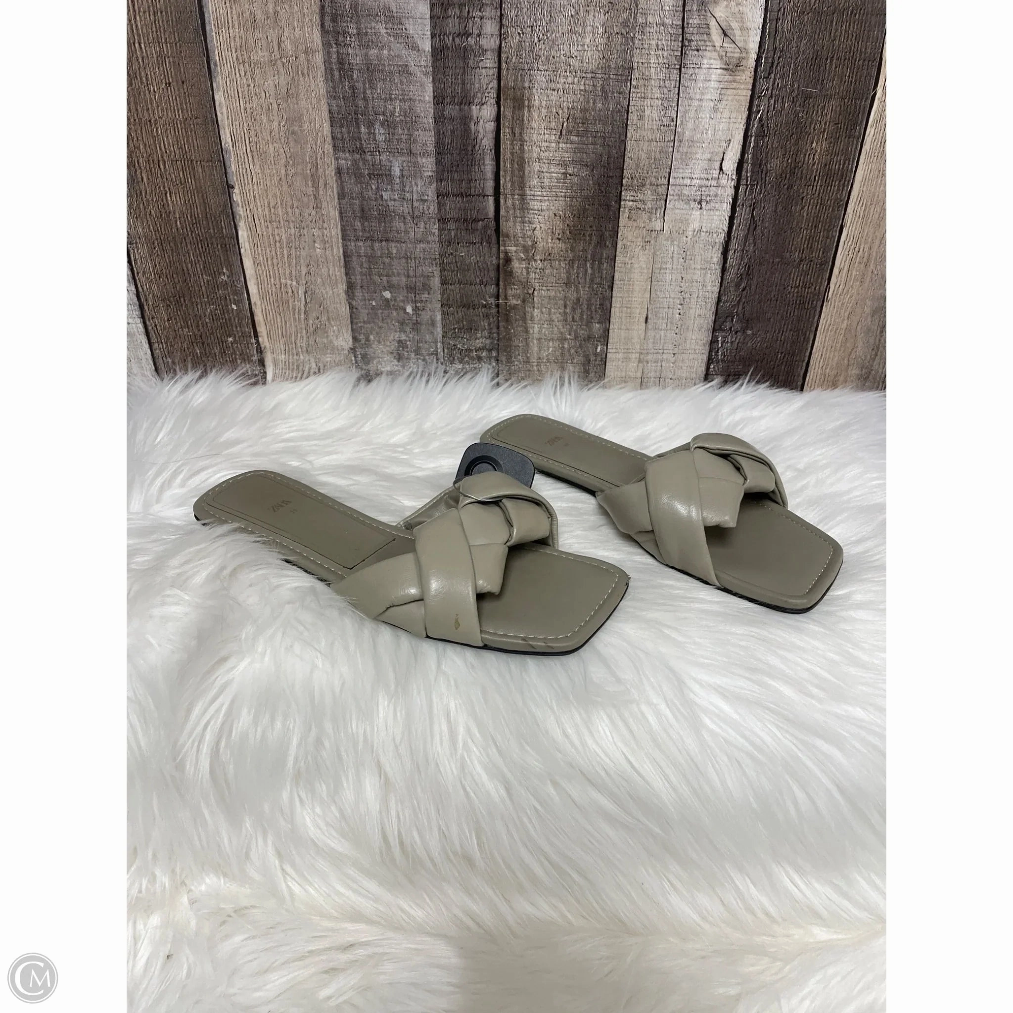 Sandals Flats By Zara In Taupe, Size: 9