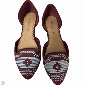 Shoes Flats By Restricted In Red, Size: 6
