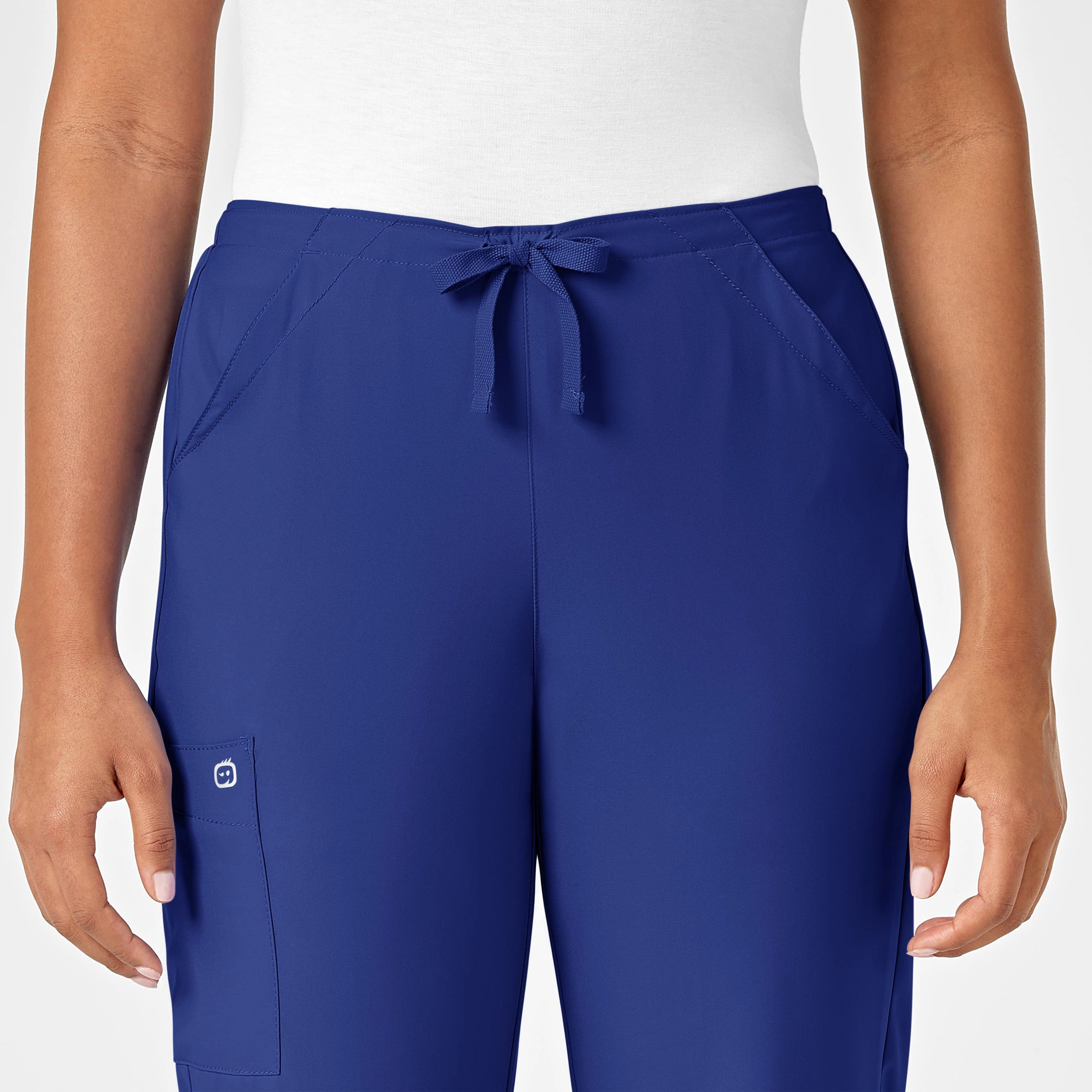 W123 Women's Drawstring Scrub Pant - Galaxy Blue