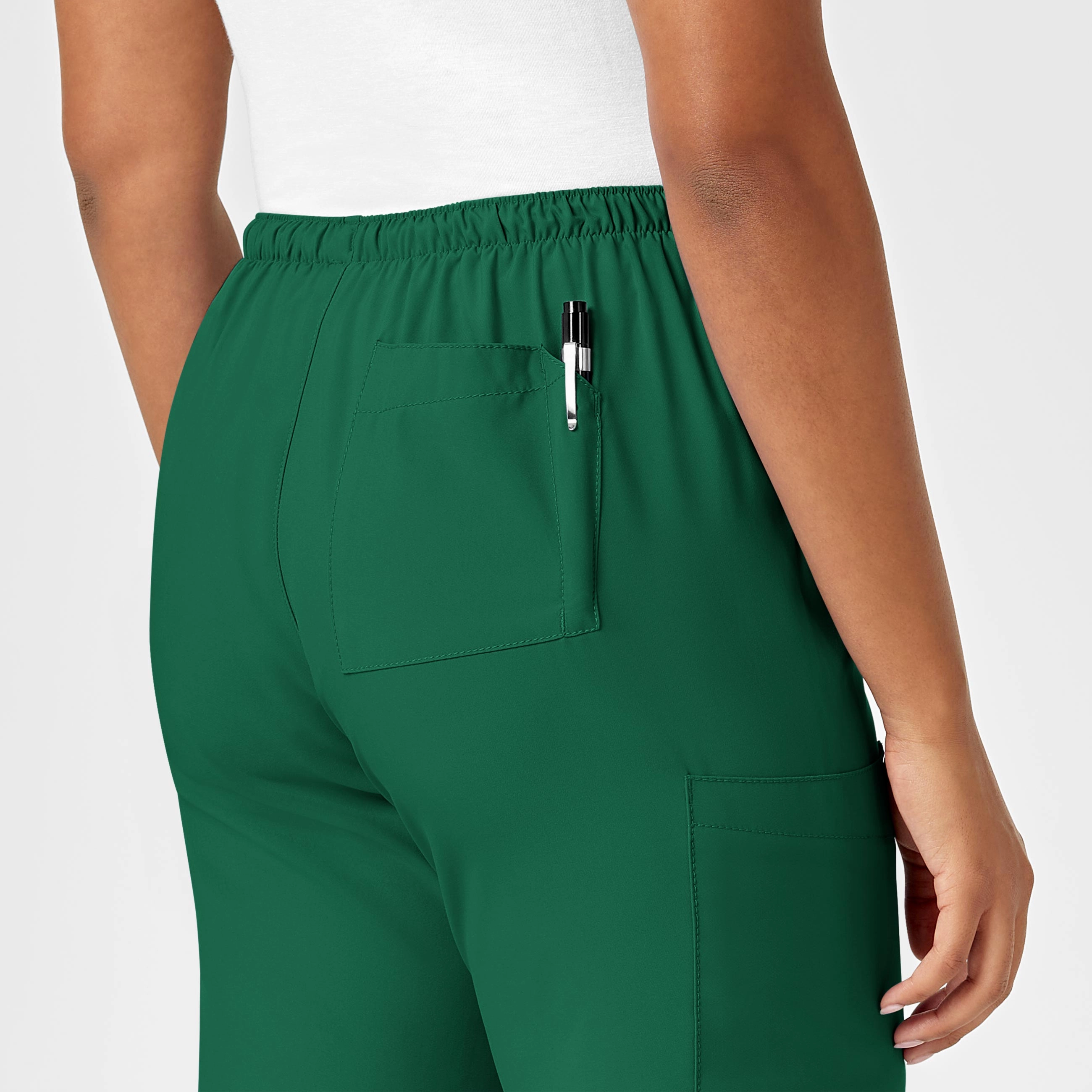 W123 Women's Drawstring Scrub Pant - Hunter