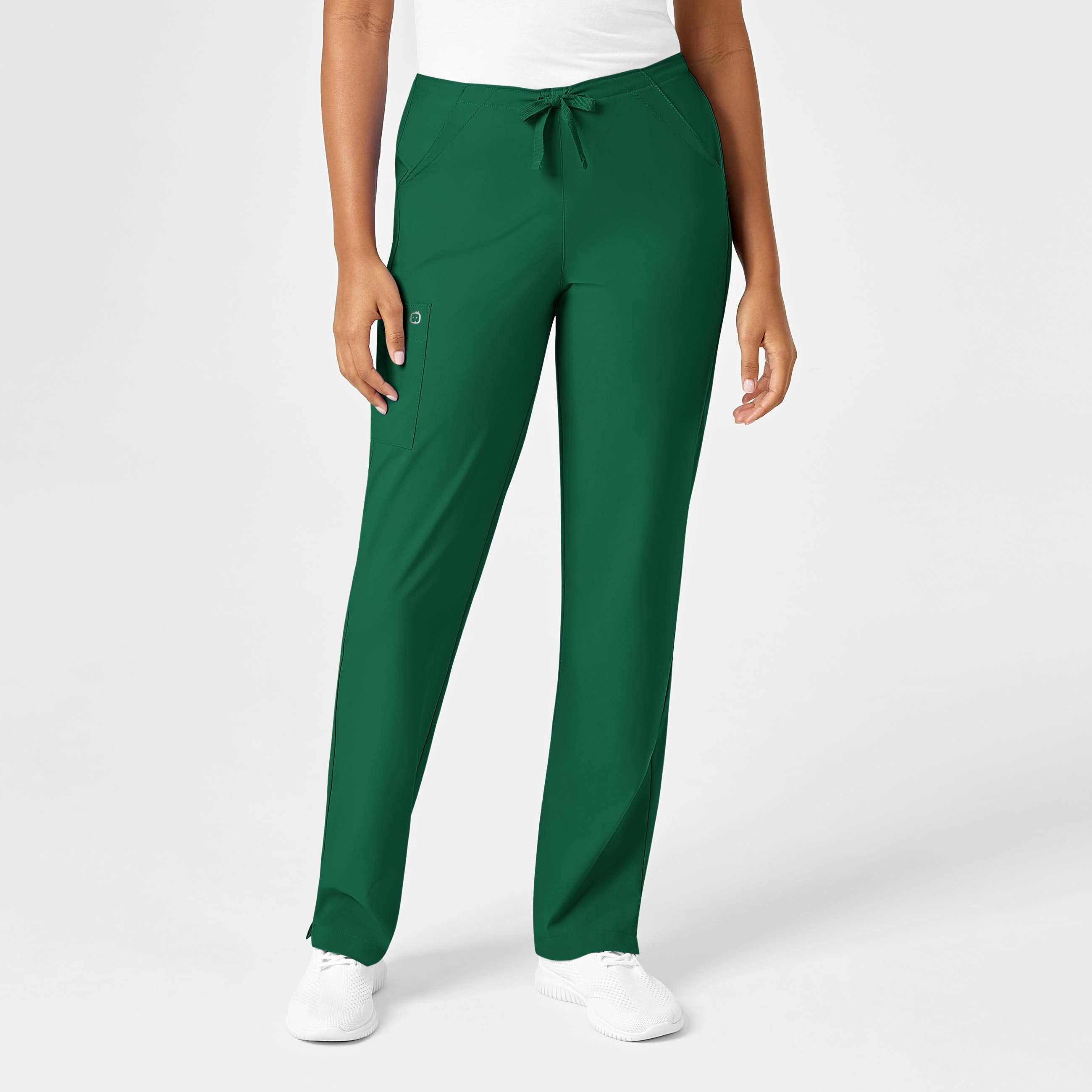 W123 Women's Drawstring Scrub Pant - Hunter